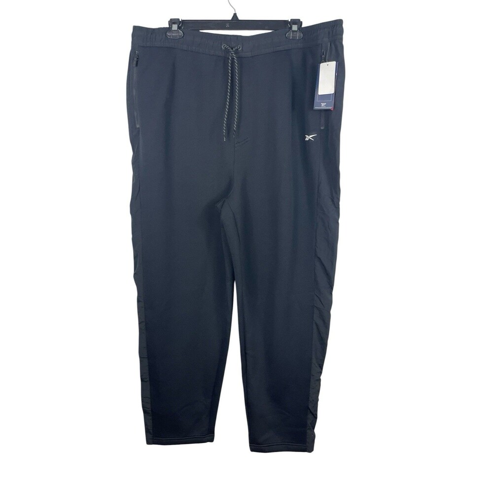 Reebok Men's Workout Ready Track Pants Drawstring Waist Pockets 2XLT NWT